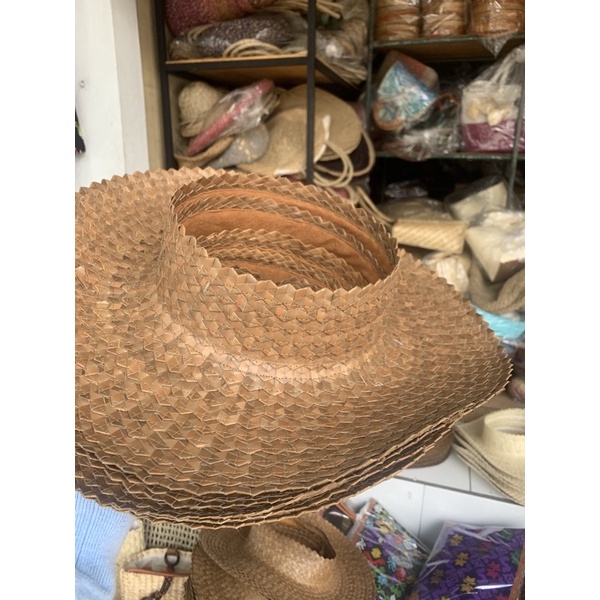 TOPI PANTAI BALI / TOPI ANYAMAN / TOPI BALI / TOPI BULAT / TOPI ETNIK