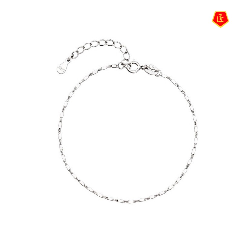 [Ready Stock]925 Silver Light Luxury Bracelet Simple Niche