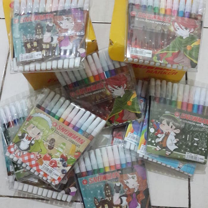

Spidol SNOWMAN Marker Pencil 12W - ATK