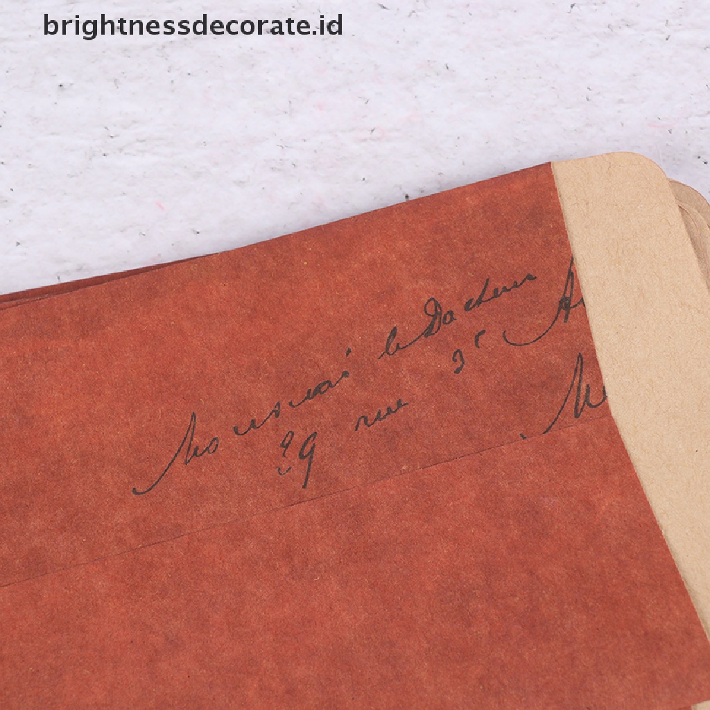 [birth] 10PCS Kraft Paper Envelope Vintage Letter Print Western Retro Package Photo [ID]