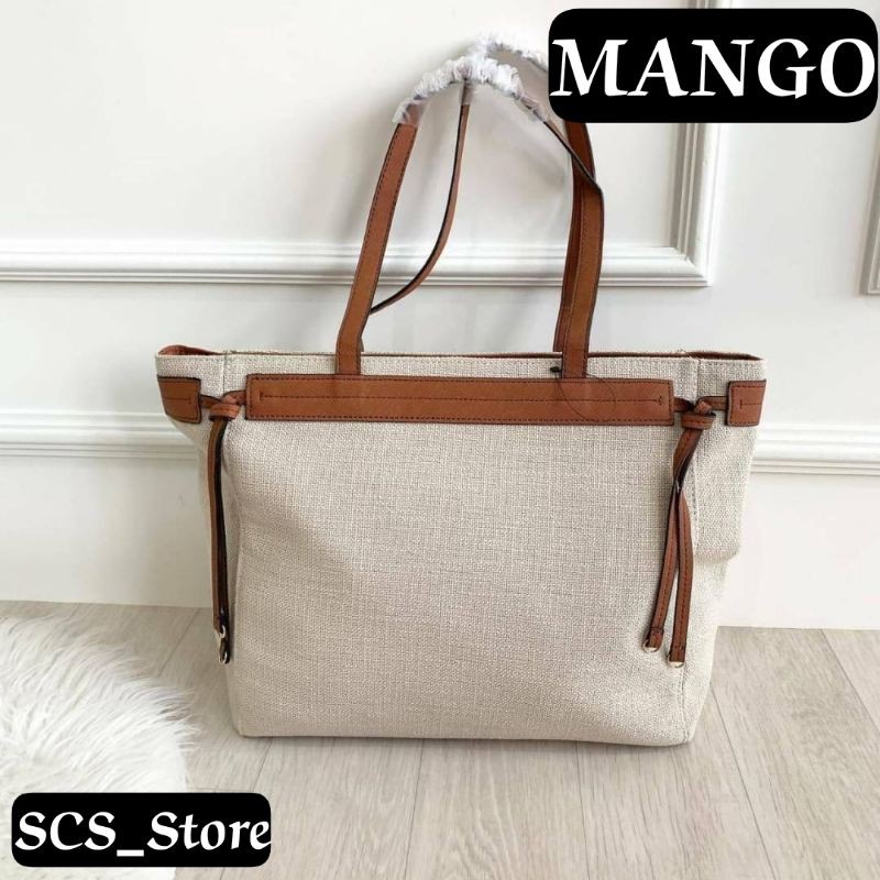 TOTEBAG WANITA MANGO / TAS TOTE WANITA BRANDED IMPORT TERMURAH (ORIGINAL)