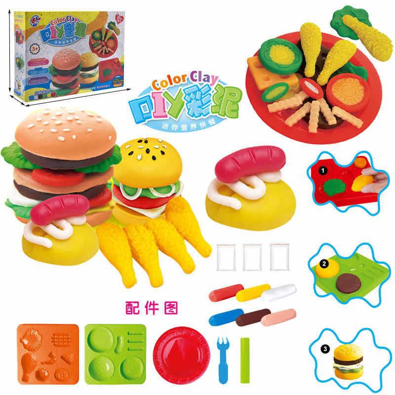 [semuajual]Mainan Anak Kereta Api Plastisin Cetakan Kue Mie Dan Mainan Lain/Clay Playing Train-Fast Food