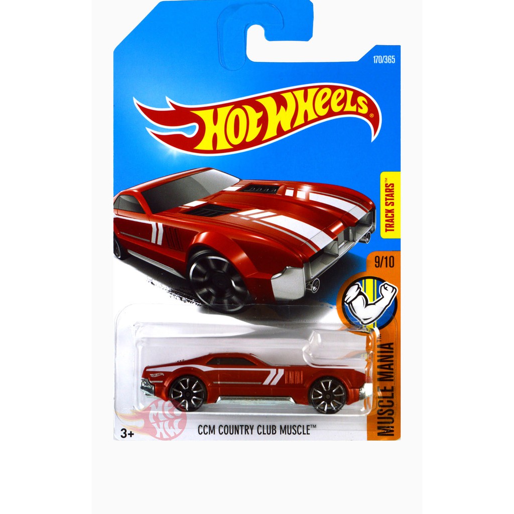 CCM Country Club Muscle MERAH RED Track Stars - Hot Wheels HW Hotwheel