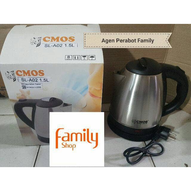 CMOS TEKO LISTRIK / ELECTRIC KETTLE STAINLESS 1,5 L