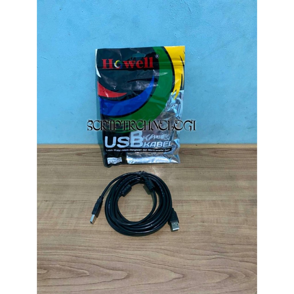 KABEL USB Male To Male 5 Meter USB 2.0 Male 5M Howell 2.0