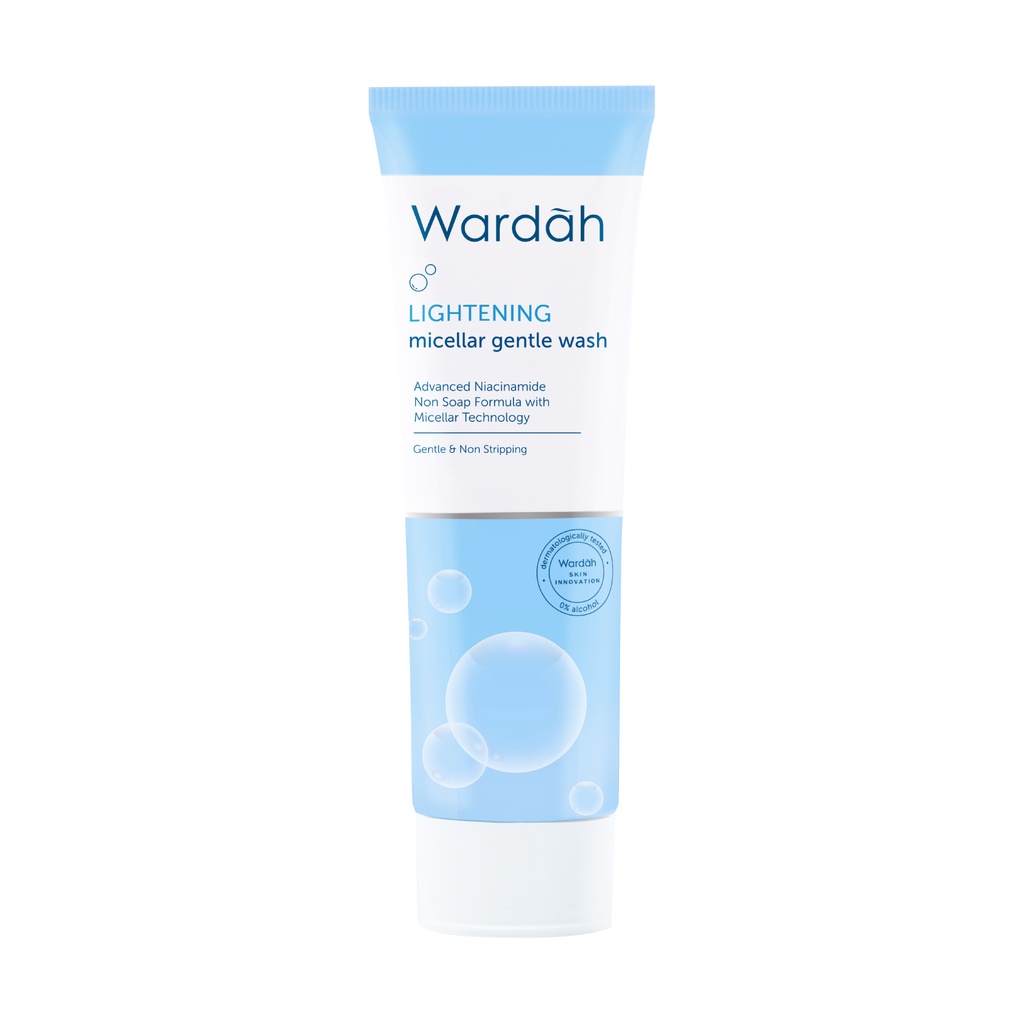 Wardah Lightening Micellar Gentle Wash 100ml &amp; 50ml | Pembersih Wajah by AILIN