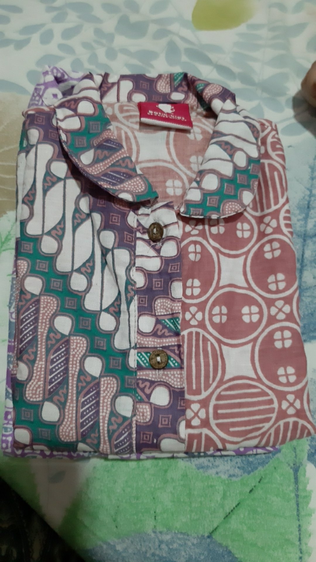 Kemeja Batik Anak Perempuan Cantik Lucu Atasan Batik Anak Cewek Biru Pink Hijau Top Batik Anak Soft