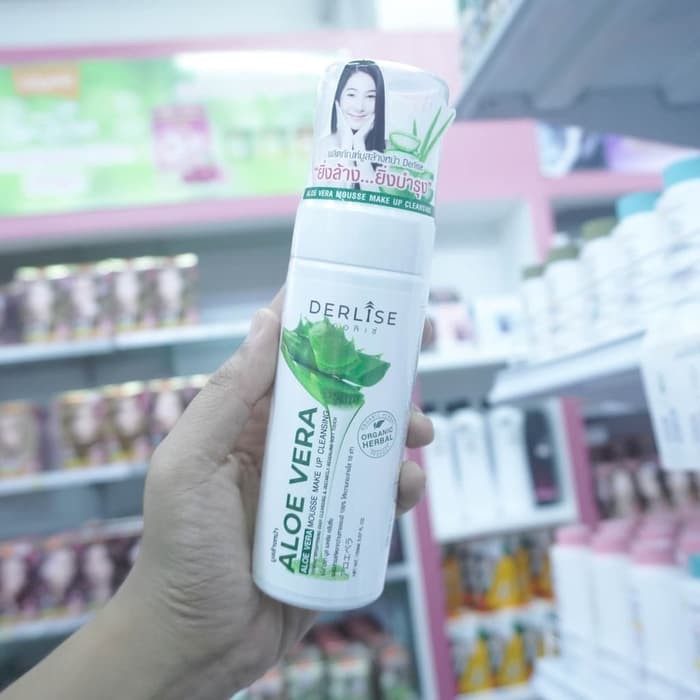 DERLISE Aloe Vera Deep Cleansing Face Wash Thailand / Remover Oil Makeup / Herbal / Pembersih Wajah