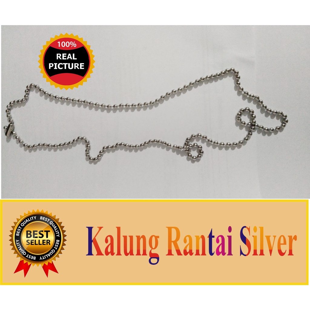 

Rantai kalung bulat untuk id card | rantai bulat besi name tag