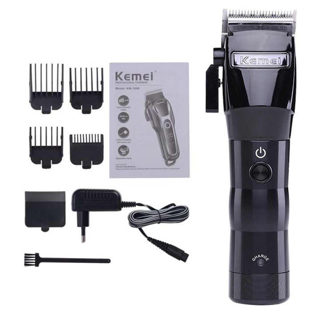 Alat Cukur Rambut Elektrik Clipper KEMEI KM-2850 Mesin Cukur Rambut LCD Indikator