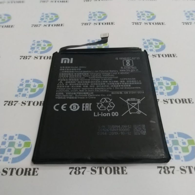 BATTERY BATRE BATERAI XIAOMI REDMI NOTE 8 PRO BM4J ORIGINAL BEKAS