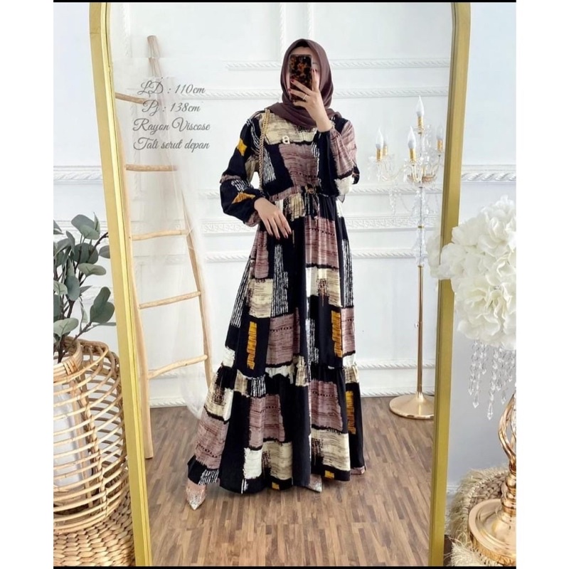 (RPA) GAMIS TERSENA DAILY BUSUI DRESS RAYON VISCOSE