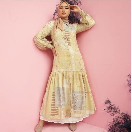 radwah x citra kirana long cardi dress preloved