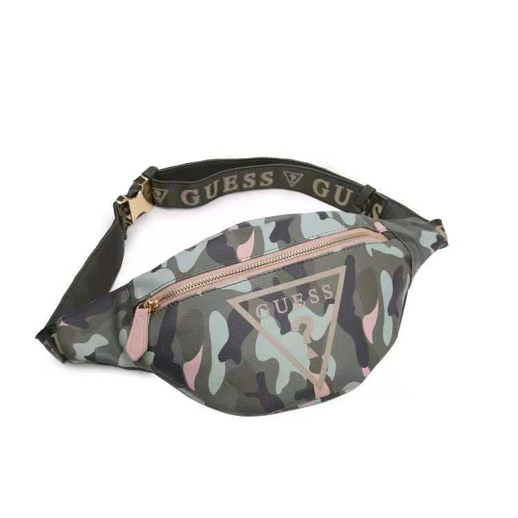 TAS GUESSS GS WAIST BAG TAS PINGGANG WB RONNIE DOUBLE ZIPPER FASHION IMPORT #119090