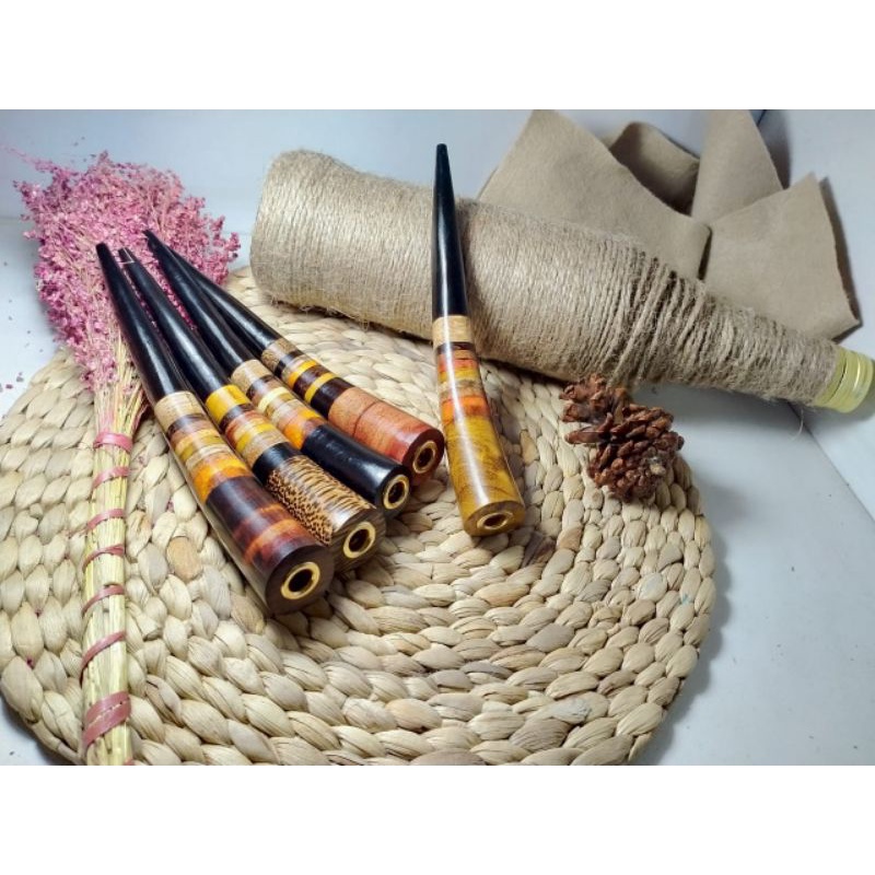 Once Pipa Rokok Kombinasi Kayu Galih Asem kelor hitam Nagasari
