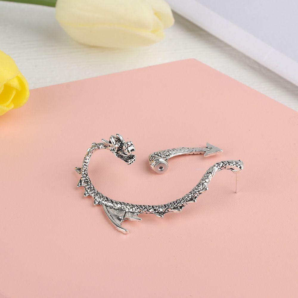 R-flower Punk Anting Wanita Pria Ear Hoop Eardrop Nordic Stud