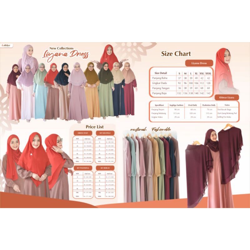 Liyana by Alhijaz (Set Khimar Segitiga)