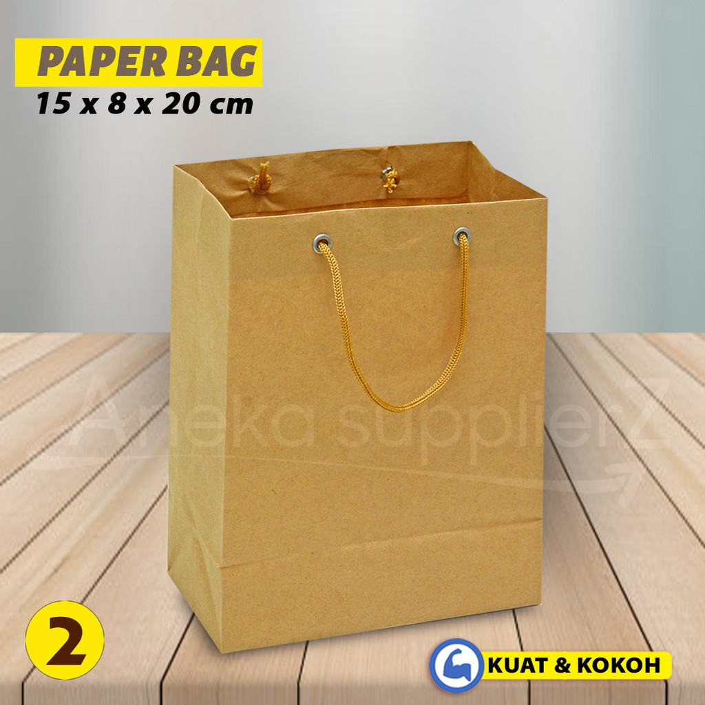 

Paper Bag Polos - Paper Bag | 15x8x20 cm - COKLAT (30 pcs)
