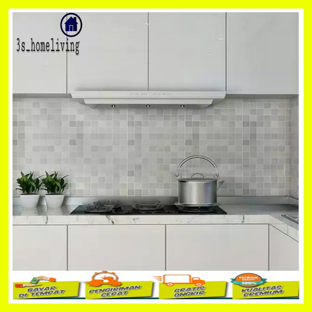 (COD) Stiker Dapur Silver / Stiker Dapur Anti Minyak & Anti Panas / Stiker Dapur Tahan Panas