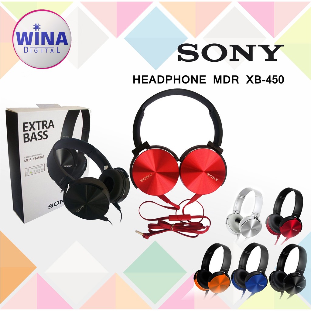 Headset Sony XB450AP Original