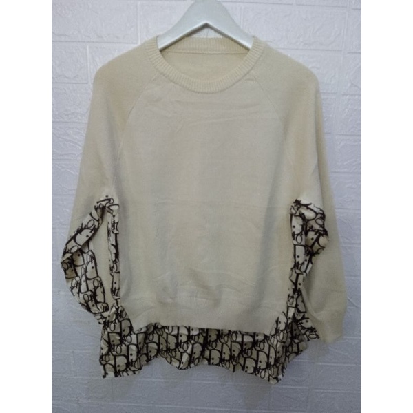 BLOUSE DIOR CREAM IMPORT PREMIUM