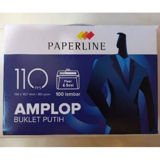 

Amplop Putih 110 PPS Paperline PPL Peel Seal Lem Strip Perekat Segel Buklet