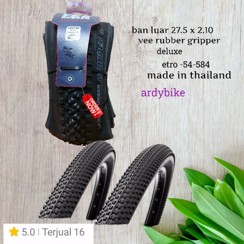 ban luar 27.5 x 2.10 vee rubber gripper thailand not maxxis kenda kevlar sepeda mtb