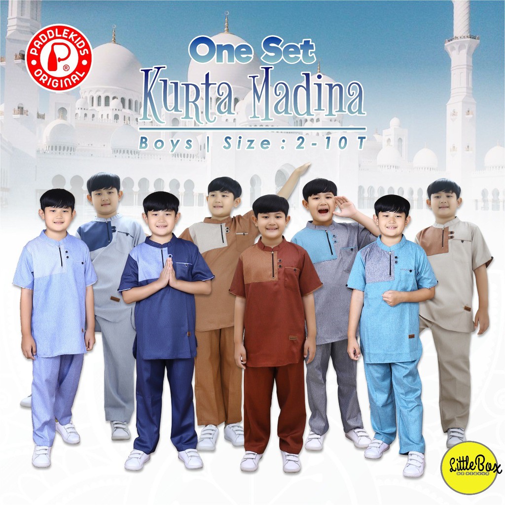 Setelan Koko Anak Kurta Madina Paddle Kids