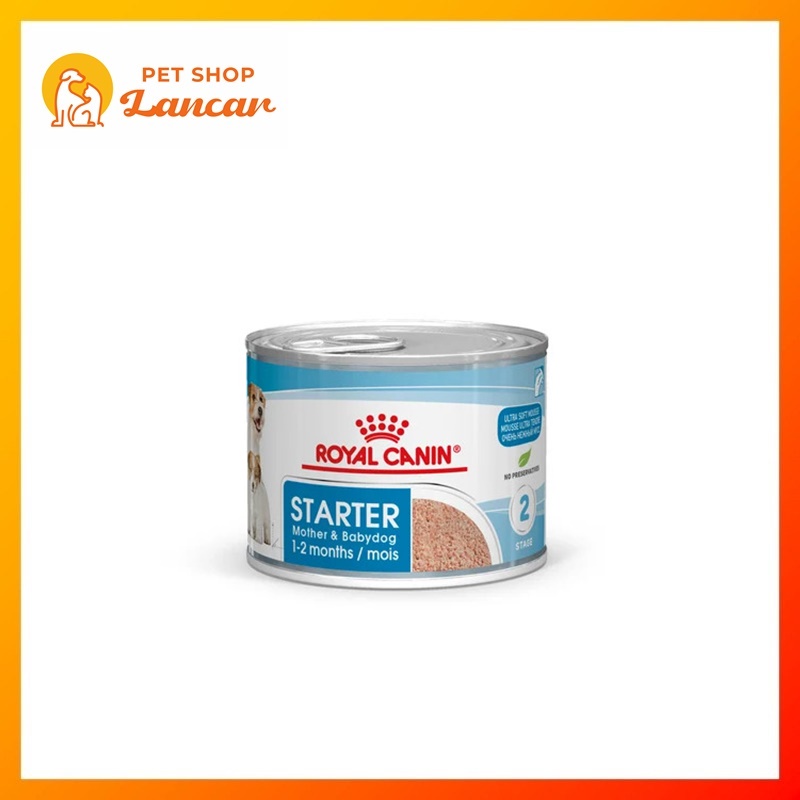 Royal Canin Starter Mousse Mother &amp; Baby Dog 195gr - Makanan Anjing