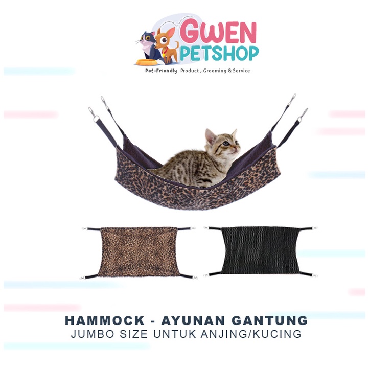 Hammock Kucing JUMBO / Ayunan Kucing / Gantungan Kucing / Ayunan Kucing Gantung