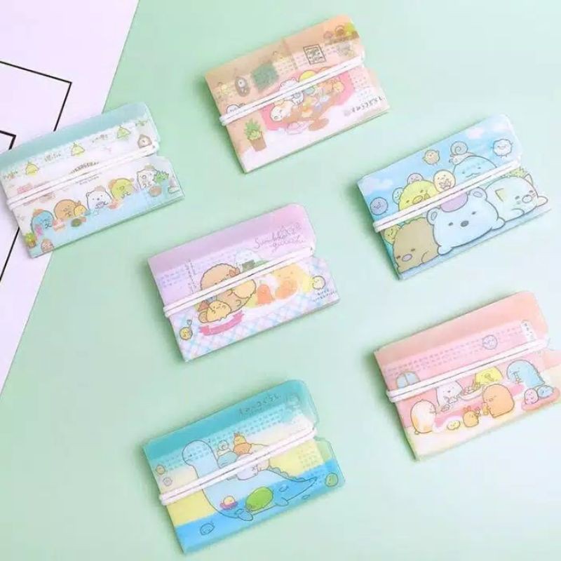 tempat masker lucu saku sumiko/kotak penyimpanan mask kantong/dompet ins masker