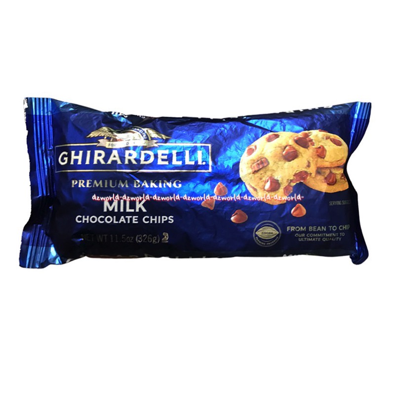 Ghirardelli Premium Baking Milk Chocolate Chip 326gr Choco Chip Coklat Cip Cokelat Tabur Untuk Kue Cookies Girardeli Ghirardeli