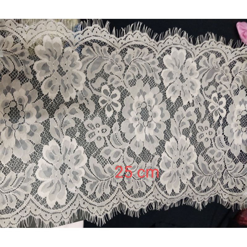 RENDA paris renda besar lebar renda brukat renda bordir renda kebaya renda coklat renda kain renda b