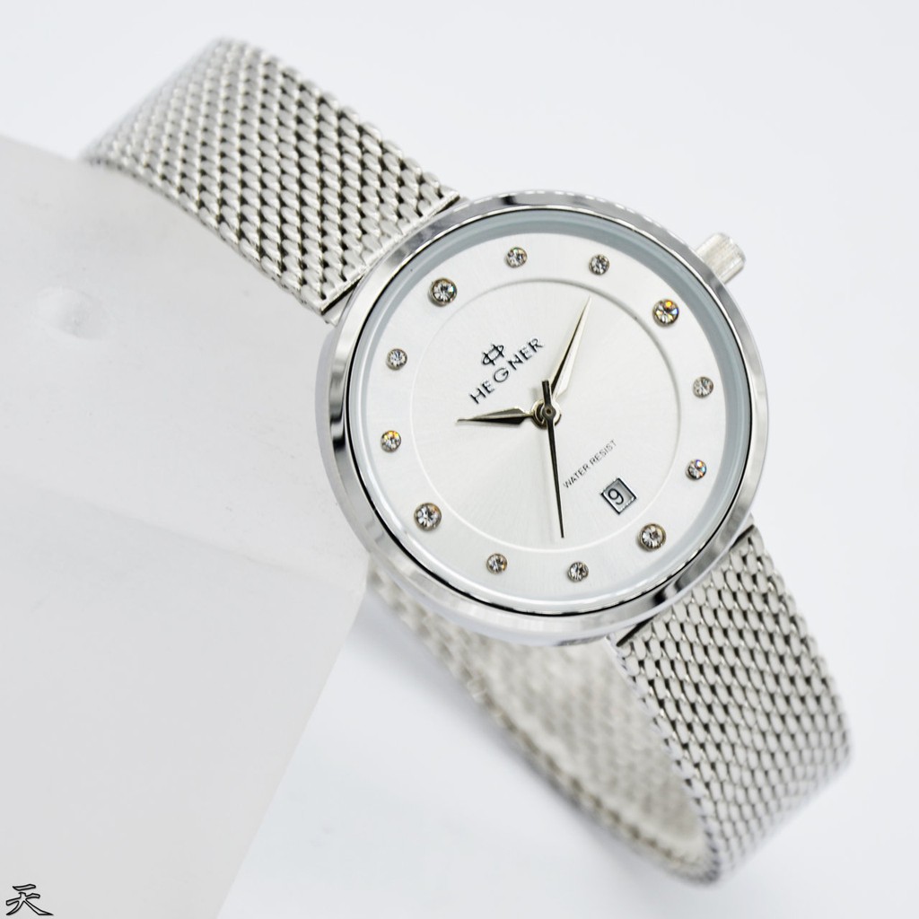 Jam Tagan wanita Hegner 1648LS Pth/D32240H Original Stainless Steel - silver