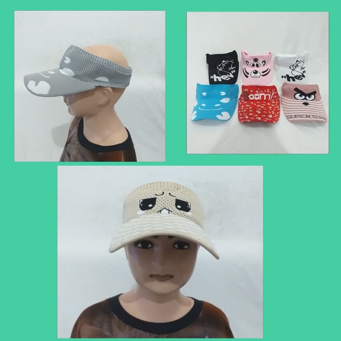 Topi Golf Rajut Anak Motif/Topi Olahraga /Topi Caddy/Topi Outdoor