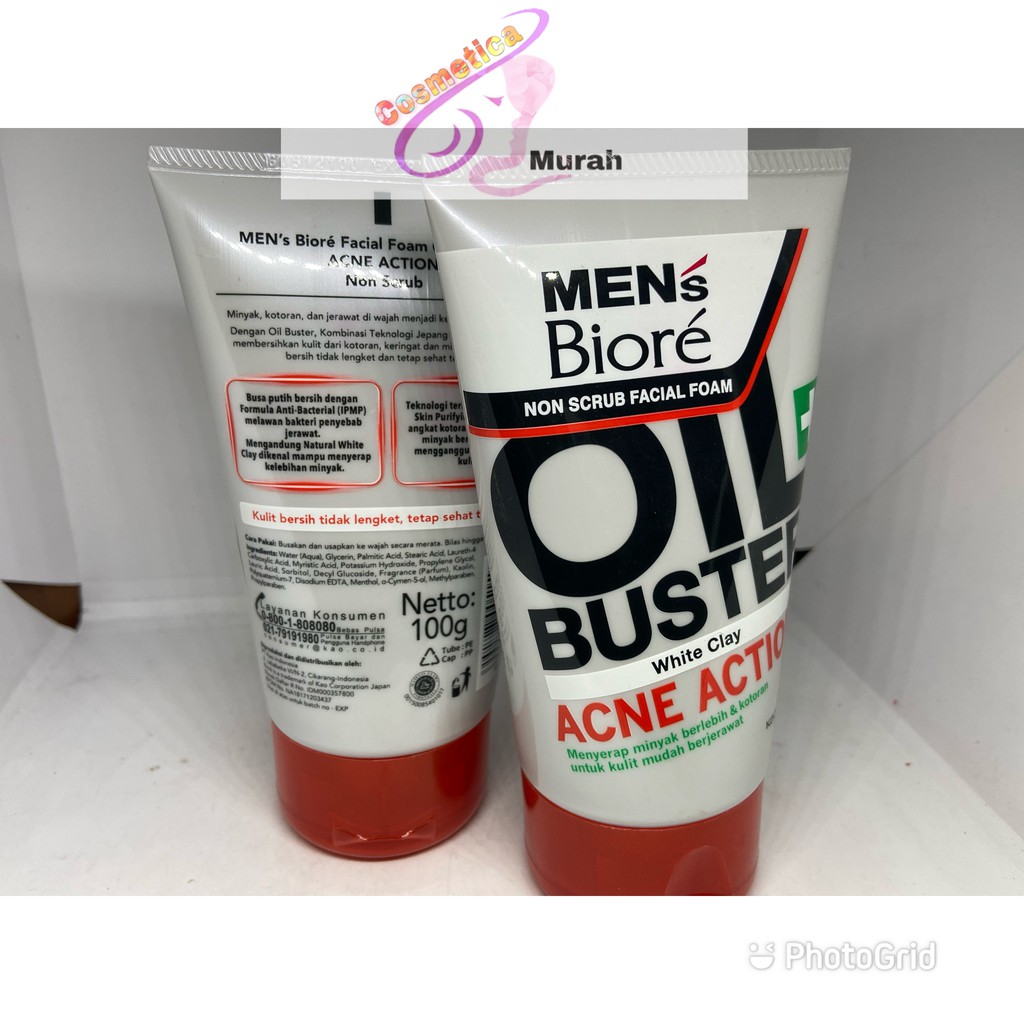 [ 40 gr / kecil ] All seri biore Men face wash 40 gr - biore men Acne skincare 40g - biore men facial white energy - biore facial cool oil Clear 40g