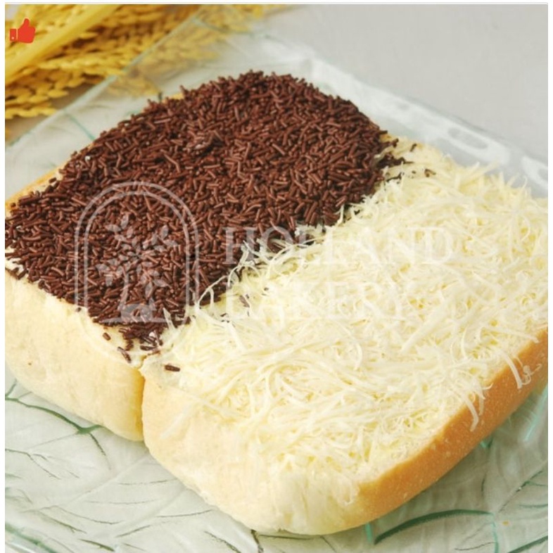 

Roti Split Duo Keju Cokelat Special Holland Bakery