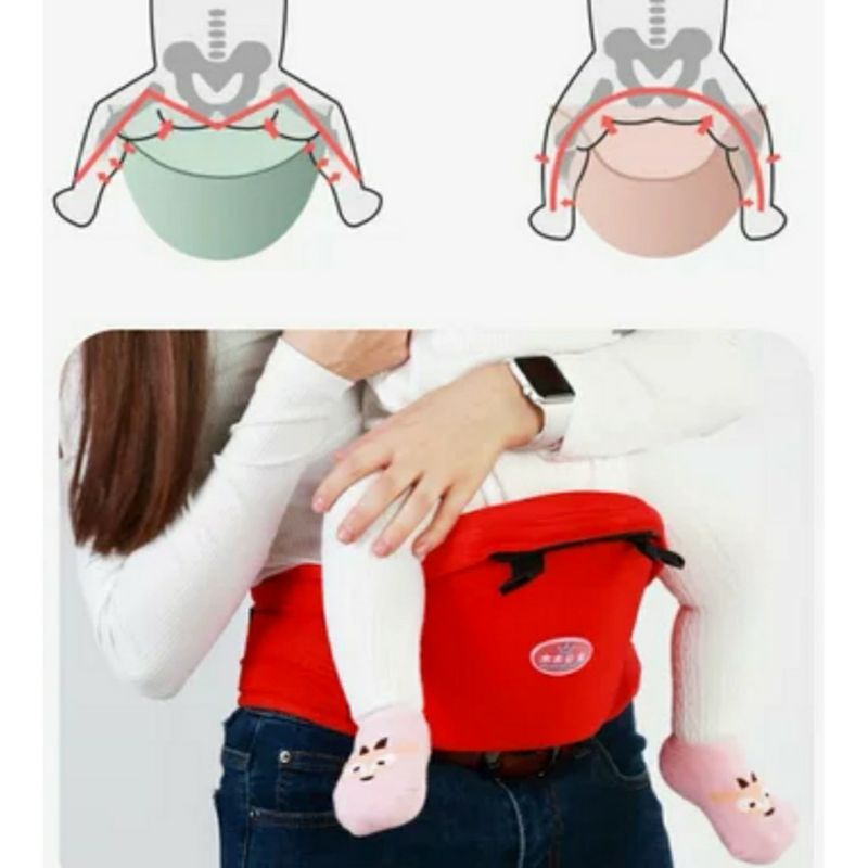 Baby Carrier 3in1 Gendongan Bayi Depan Belakang Hipseat