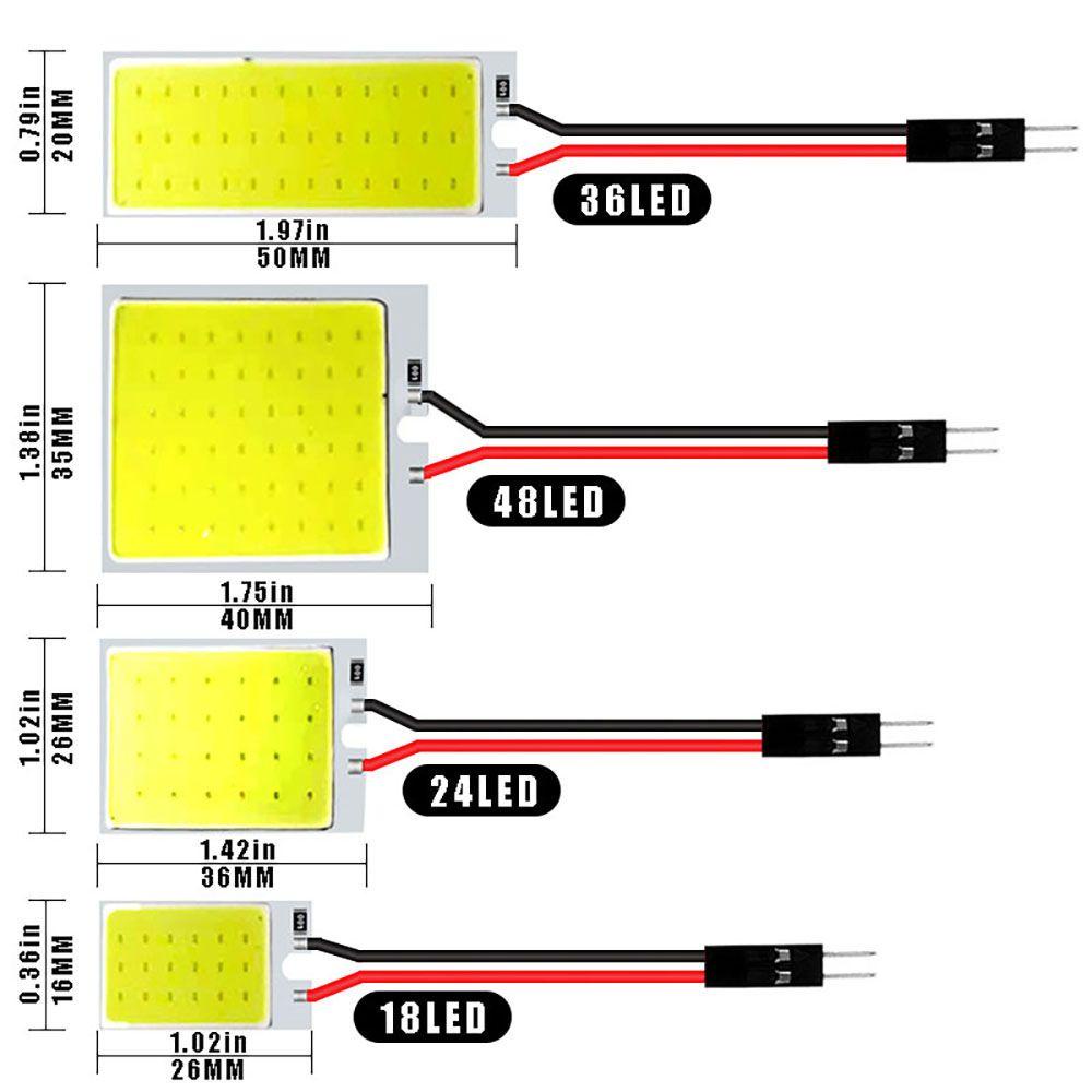 Bohlam Sinyal COB LED Agustina 1PC 31mm 36mm 39mm Bagasi Lampu Festoon T10 Super Terang Interior Mobil Lampu Plat Nomor