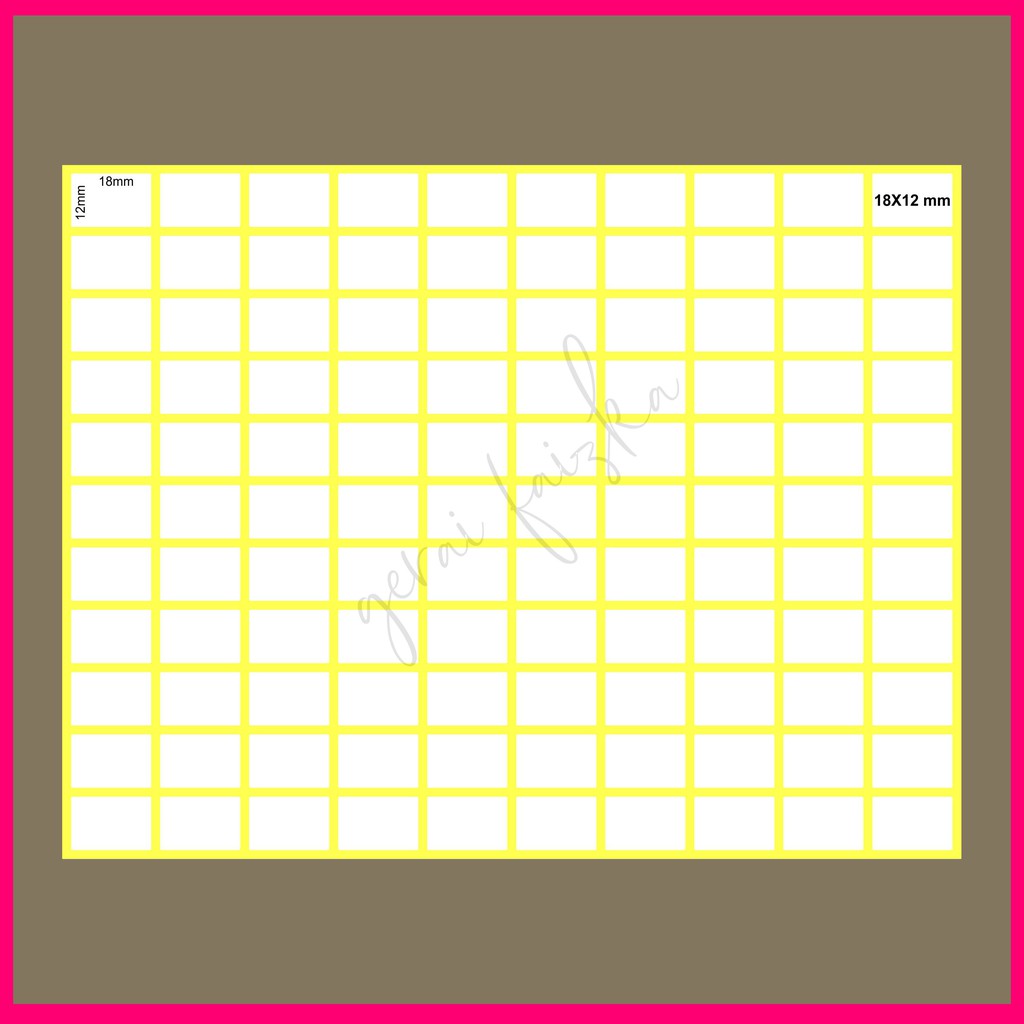 

1,2X1,8 cm LABEL STICKER 111/LABEL UNDANGAN