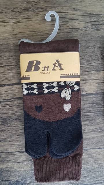 (20 MOTIF) KAOS KAKI JEMPOL NILON WANITA MOTIF MUSLIMAH DEWASA TAPAK HITAM-7