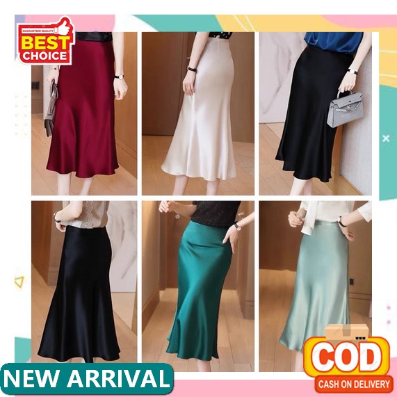 Rok Span Rajut Bawahan Panjang Wanita Cewe Cewek Perempuan Rok Fashion Muslim Muslimah Polos Simpel 