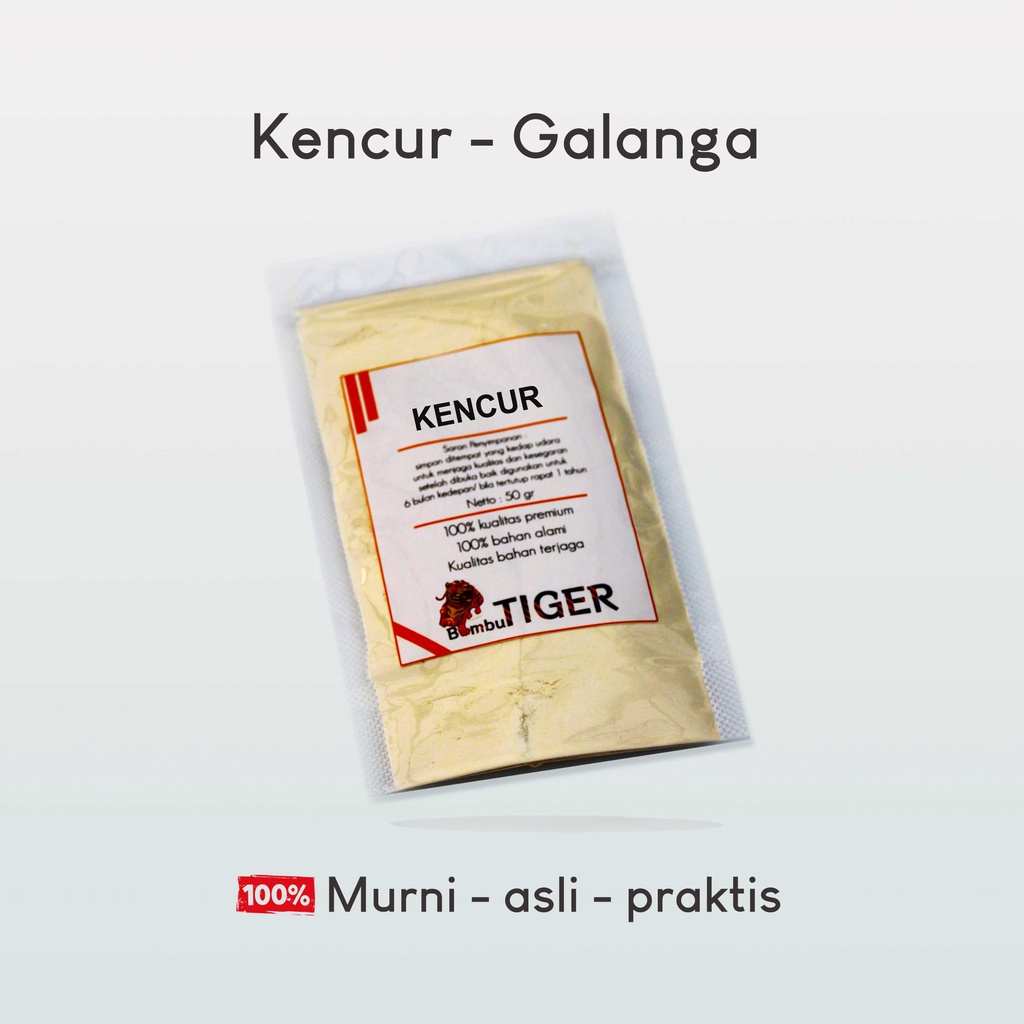 KENCUR BUBUK - Cikur Powder / Galanga Ground Murni / BUMBUTIGER