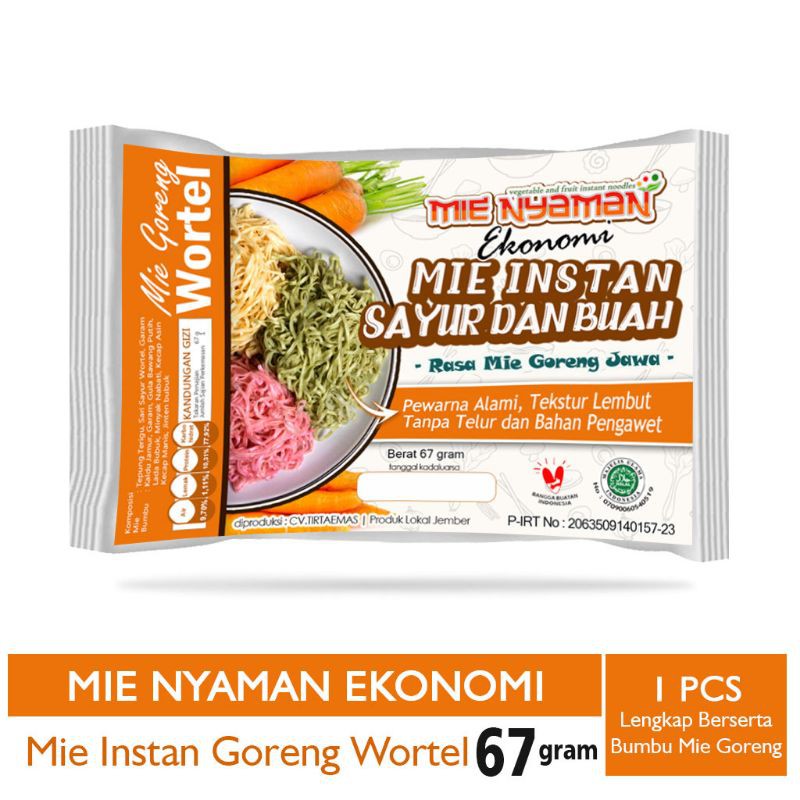 

Mie Sayur Wortel Goreng Jawa 67 gram