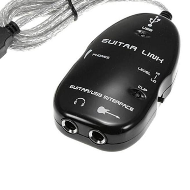 Guitar Link USB Interface Penghubung Komputer Android XP Soumd Card Effector