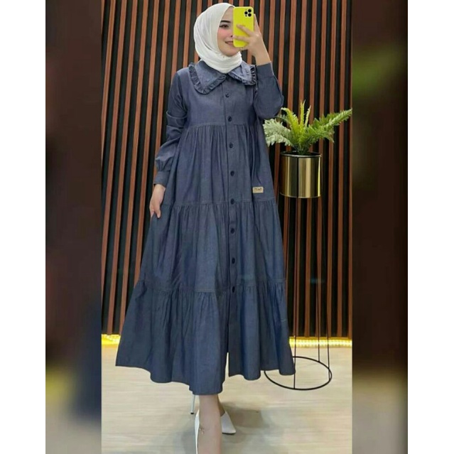 MIDI DRESS DENIM PO 2 #BELIFI