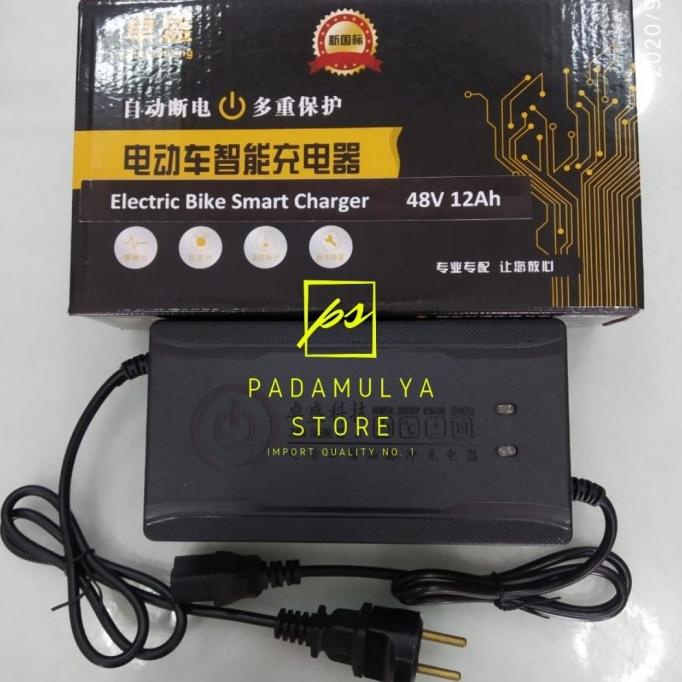 Charger Aki Battery Sepeda Listrik 48V 12Ah Super Rider Unity Tiger