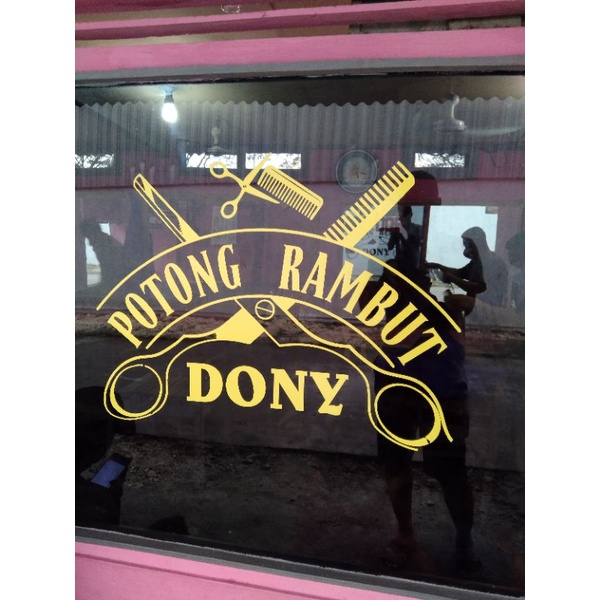 

cutting sticker BABER SHOUP stiker bisa custom warna dan tulisan suka suka