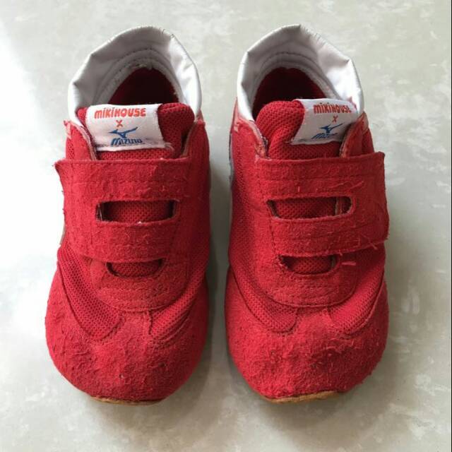 Miki House X Mizuno Sporty Red Shoes