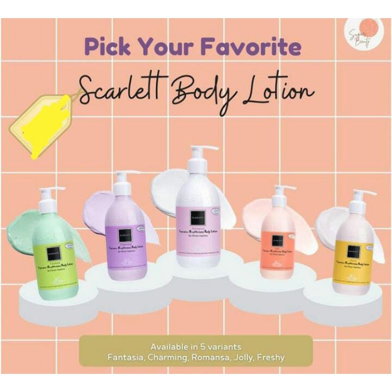 Scarlett body lotion / Lotion scarlett / scarlett whitening